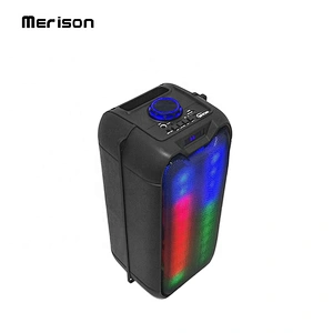 4 inch 16W full range rechargeable music mp3 player karaoke woofer LED colorful flashing light wireless speaker bluetooth