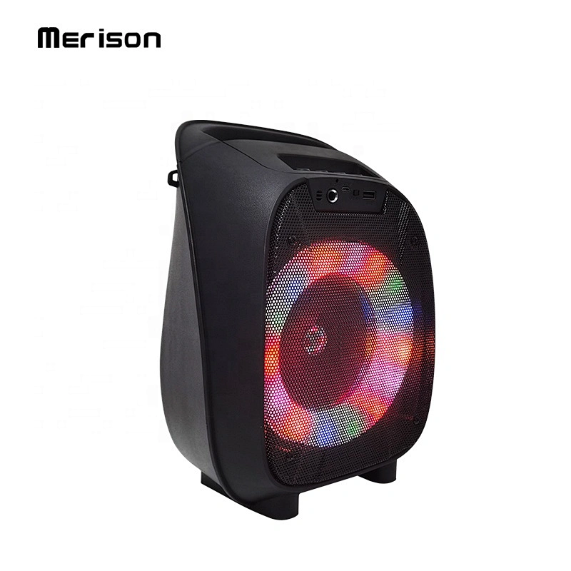portable 6 inch 8W full range party outdoor karaoke bt wireless speaker with fm tws
