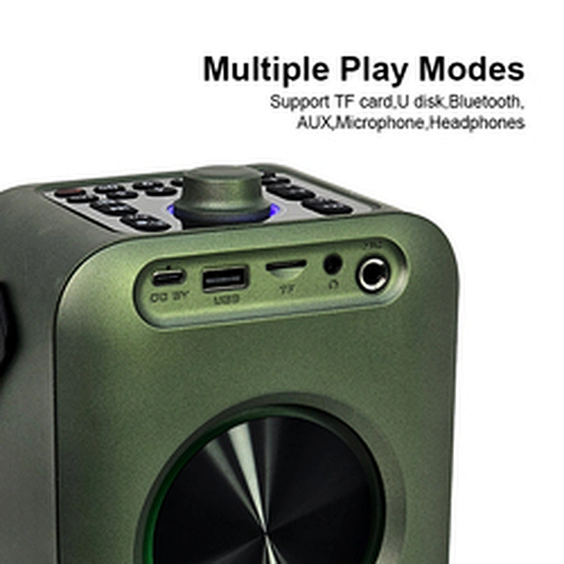 New Mini Portable Microphone Audio integrated Microphone Home Singing Karaoke Family Wireless BT Outdoor Portable Speaker