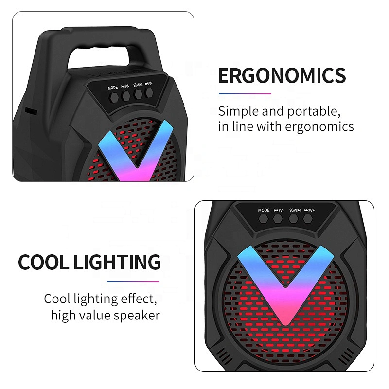 big beach 6.5 inch 5 w wireless portable bluetooth speakers with mic function