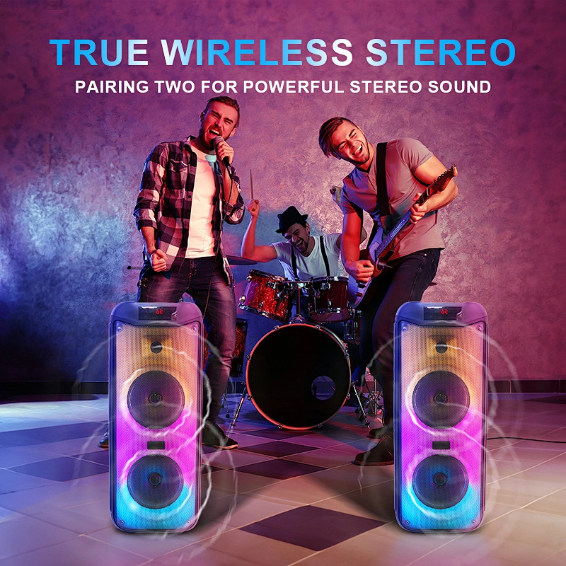 Party Karaoke Home Theatre Sound System Dual Loudspeaker Subwoofer Audio Amplifier Wireless Bluetooth Speakers