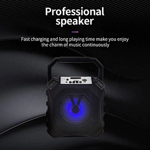 portable plastic 5w subwoofer tws dj led gaming light wireless bluetooth speaker