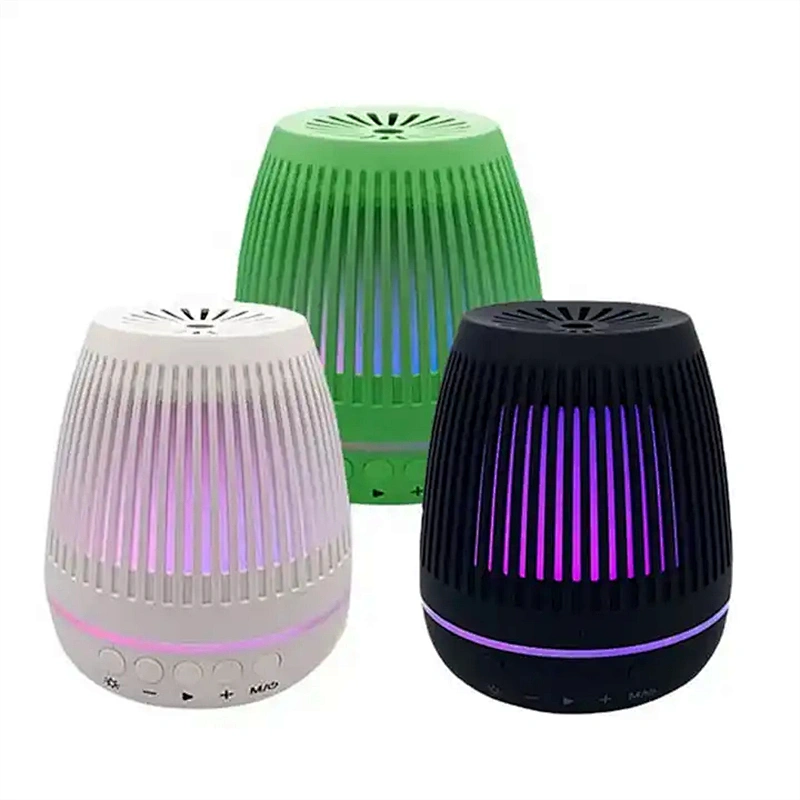 Hot Sale Stereo Mini Speakers LED Colorful Atmosphere Light Speakers Portable Wireless Ceiling Mini Speaker Ball