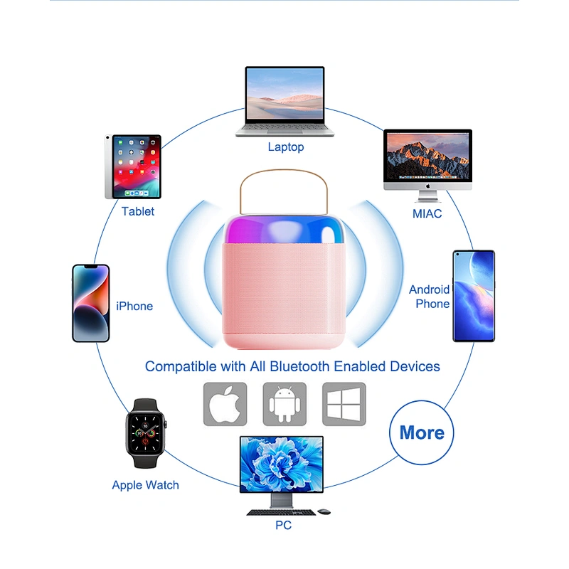 Manufacturers Sell Portable BT Wireless Mini Stereo Speakers with Microphone Support for USB TF card AUX