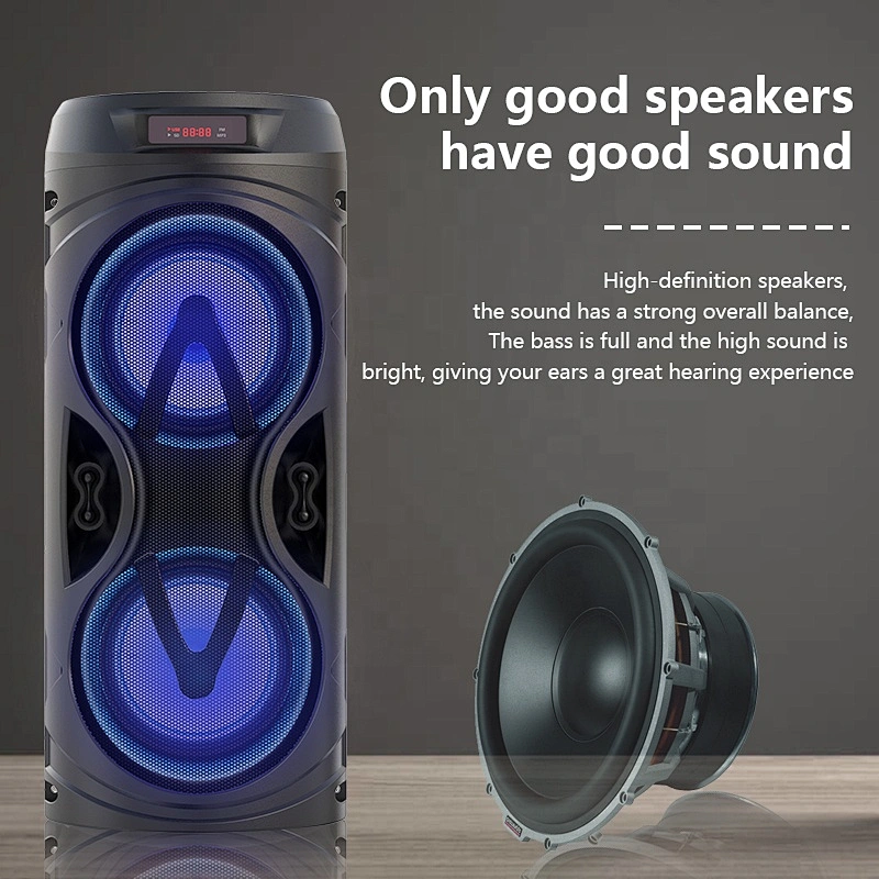 Professional audio 4 inch enceinte wireless bluetooth lumineux speaker subwoofer