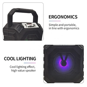 portable plastic 5w subwoofer tws dj led gaming light wireless bluetooth speaker