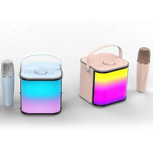 High Quality Music Dazzle Sound Atmosphere Light Subwoofer Wireless Bluetooth Speaker with Microphone