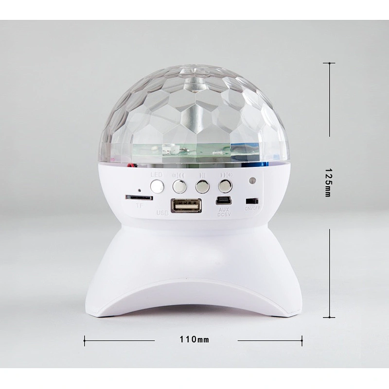 LED Wireless BT Speaker Christmas projection RGB Colorful Lights Flashing 360 Degree Rotating Subwoofer Speaker