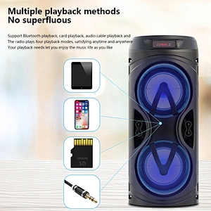 Professional audio 4 inch enceinte wireless bluetooth lumineux speaker subwoofer