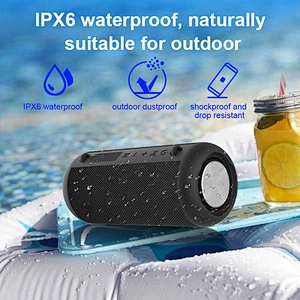 Aux Powered Small Round Garden Waterproof Outdoor Wireless Bluetooth Speaker Bike