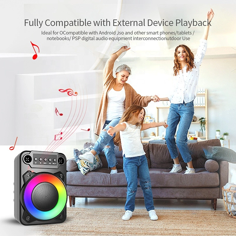 ODM OEM Factory 3 inch Altavoz Inalambrico rgb Portable Full Range Mini Wireless Bluetooth Speakers Music Player
