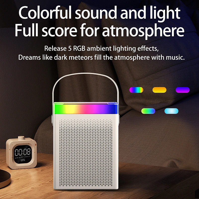 Cheap Price Multifunctional Karaoke Small Portable Music Wireless BT Speaker with Microphone