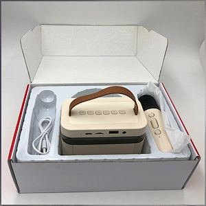 2023 Latest Outdoor Party Speaker LED Lights Mini Bluetooths Speaker Portable With Microphone