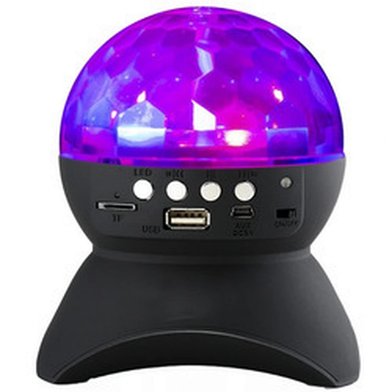 LED Wireless BT Speaker Christmas projection RGB Colorful Lights Flashing 360 Degree Rotating Subwoofer Speaker