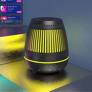 Hot Sale Stereo Mini Speakers LED Colorful Atmosphere Light Speakers Portable Wireless Ceiling Mini Speaker Ball