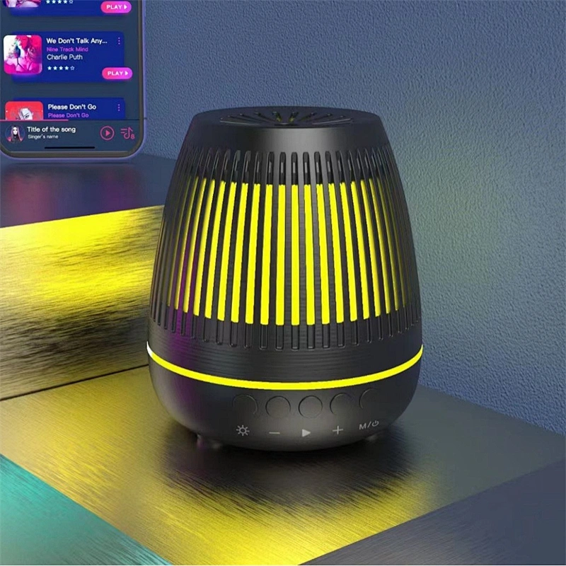 Hot Sale Stereo Mini Speakers LED Colorful Atmosphere Light Speakers Portable Wireless Ceiling Mini Speaker Ball