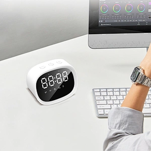 Charging 15w wireless charger led alarm clock speaker bluetooth