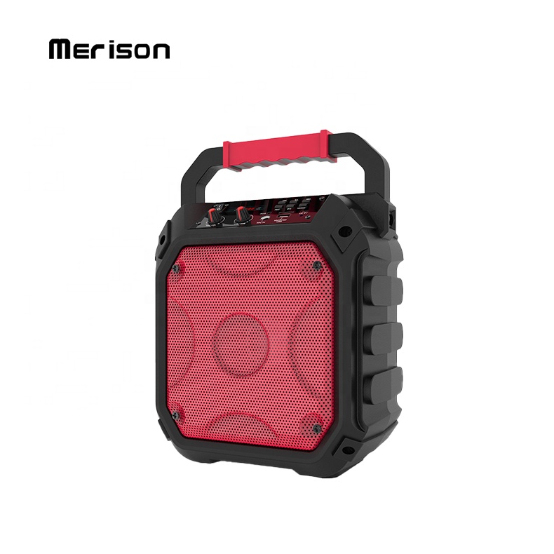 6.5 inch karaoke microphone outdoor portable dj power subwoofer box bluetooth speaker