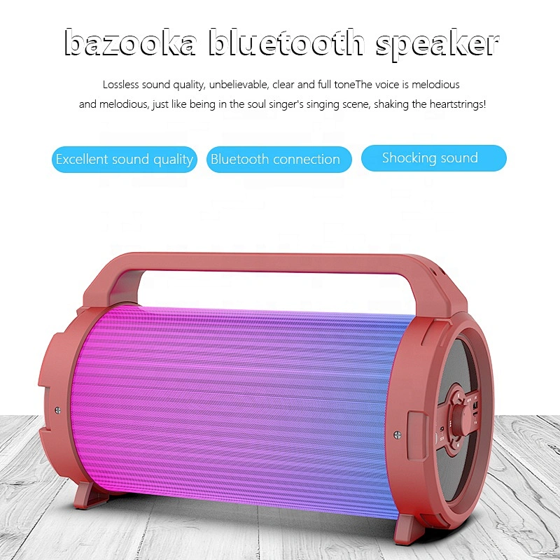 portable bluetooth microphone karaoke surround sound system loud boombox speaker