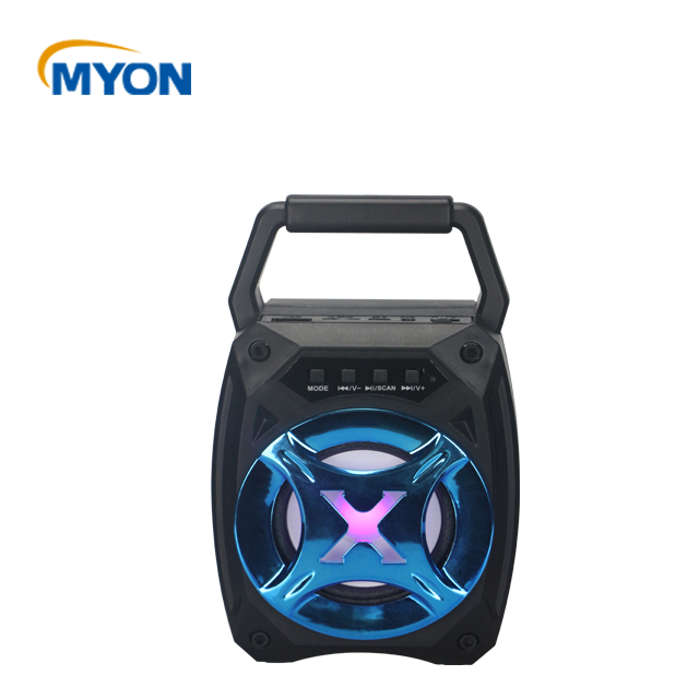 Top Sell New Bluetooth Speaker LED Light Outdoor Portable Wireless Mini Wooden Speaker with USB TF FM Radio AUX IN