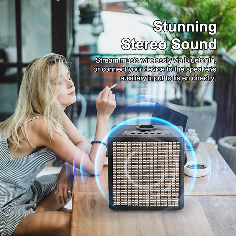 High Quality Karaoke Wireless Microphone Conference Speaker with BT For Home Ktv Amplified Sound Box