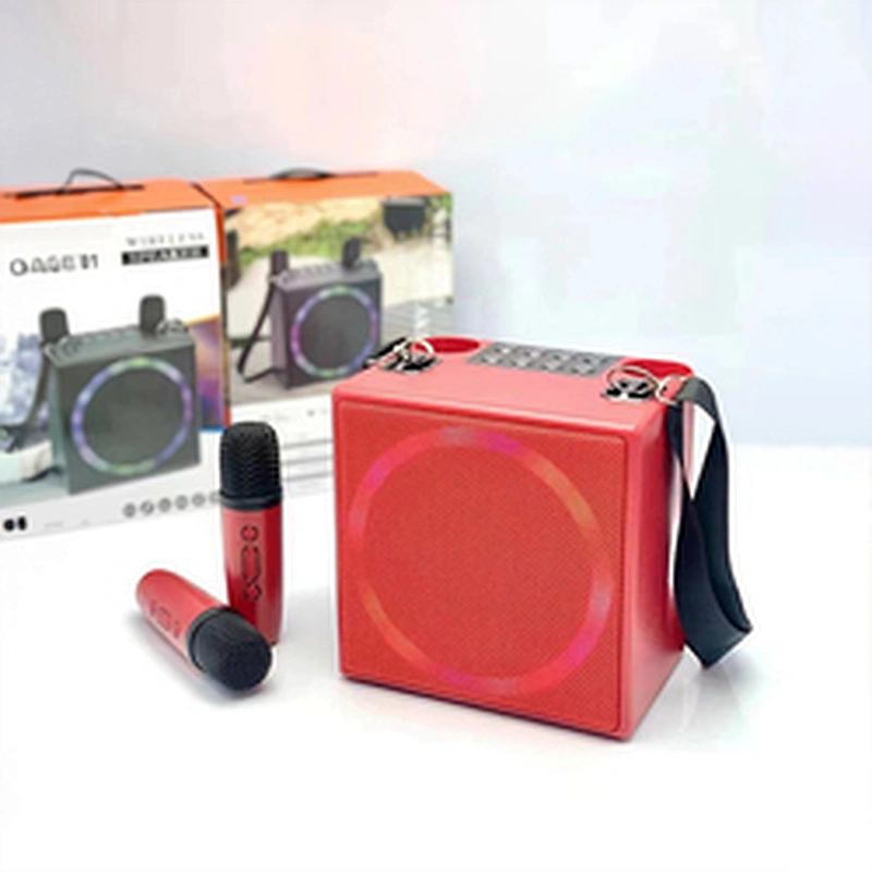 Merison Portable Home Outdoor Party Box Bluetooth 5.3 Stereo Mini Wireless Speaker with Dual Microphones