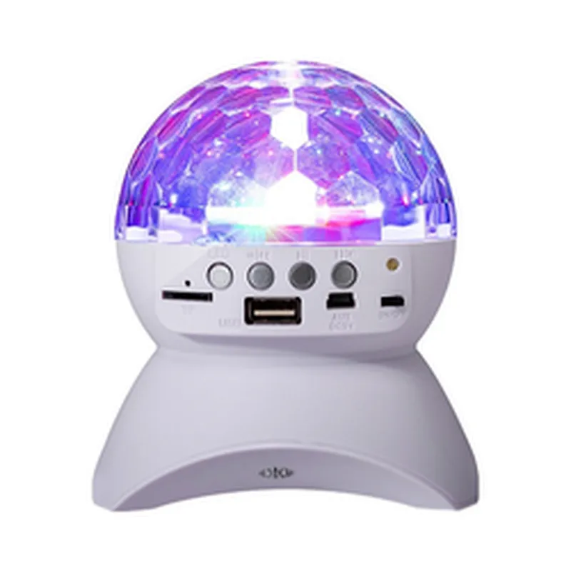 LED Wireless BT Speaker Christmas projection RGB Colorful Lights Flashing 360 Degree Rotating Subwoofer Speaker