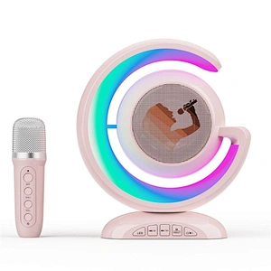 2024 New Model Portable Bluetooth Karaoke Audio Wireless Speaker Sound with 2pcs Wireless Microphones