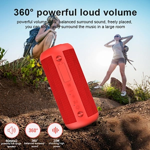 Aux Powered Small Round Garden Waterproof Outdoor Wireless Bluetooth Speaker Bike