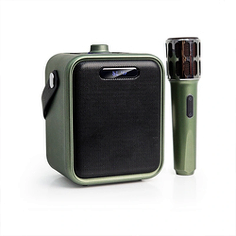 New Mini Portable Microphone Audio integrated Microphone Home Singing Karaoke Family Wireless BT Outdoor Portable Speaker