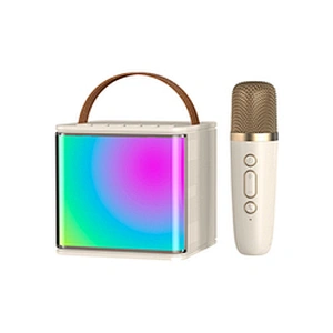 High quality Magic RGB lighting Bluetooth speakers Dual speaker wireless BT stereo speaker with Microphone