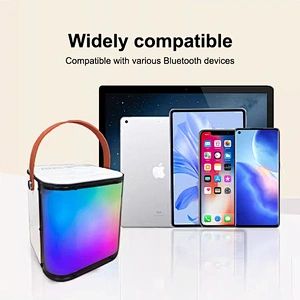 High Quality Music Dazzle Sound Atmosphere Light Subwoofer Wireless Bluetooth Speaker with Microphone