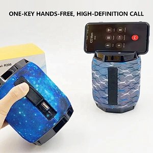 hot oem cheap bluetooth boosted directional mini speaker lamp with LED colorful lights