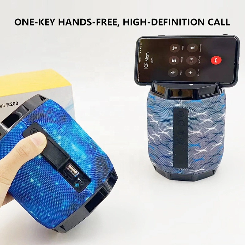 hot oem cheap bluetooth boosted directional mini speaker lamp with LED colorful lights