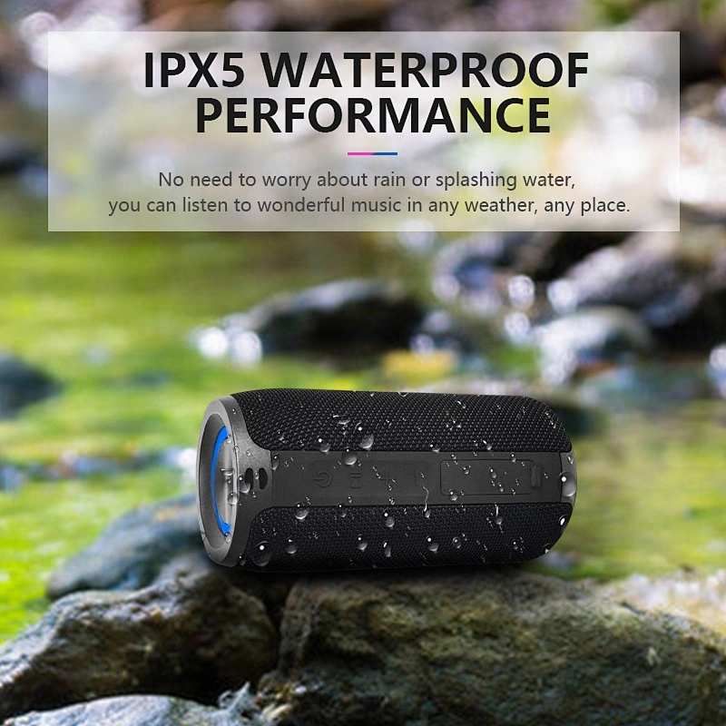 MB-395B 5w ipx5 Mini Small Portable Waterproof Outdoor Motorcycle Wireless Bluetooth Speaker with RGB light