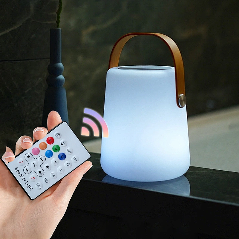 High Quality Outdoor Camping Multifunctional Portable Colorful Speaker Light Bedside Stereo Sound Surround Speaker Light