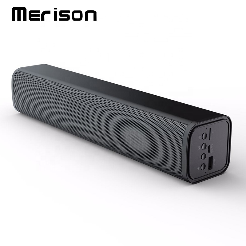 black wireless tv subwoofer home theater rechargeable battery aux usb speaker with microphone