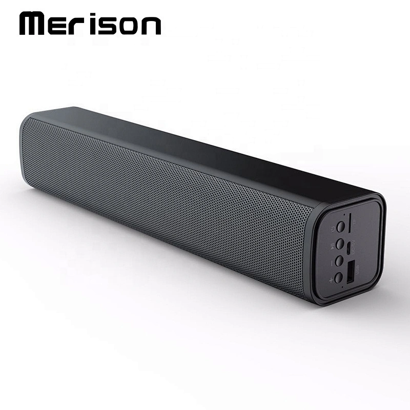 black wireless tv subwoofer home theater rechargeable battery aux usb speaker with microphone