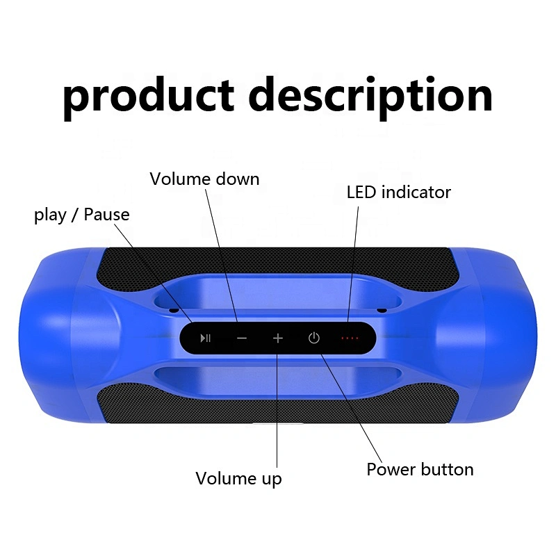 Portable full frequency driver subwoofer 3d surround sound amplifier woofer sport speaker
