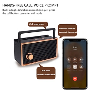 New arrivals plastic mini TWS retro fm radio wireless bluetooth speaker