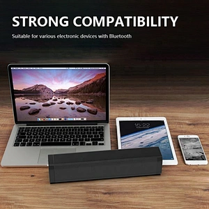 black wireless tv subwoofer home theater rechargeable battery aux usb speaker with microphone