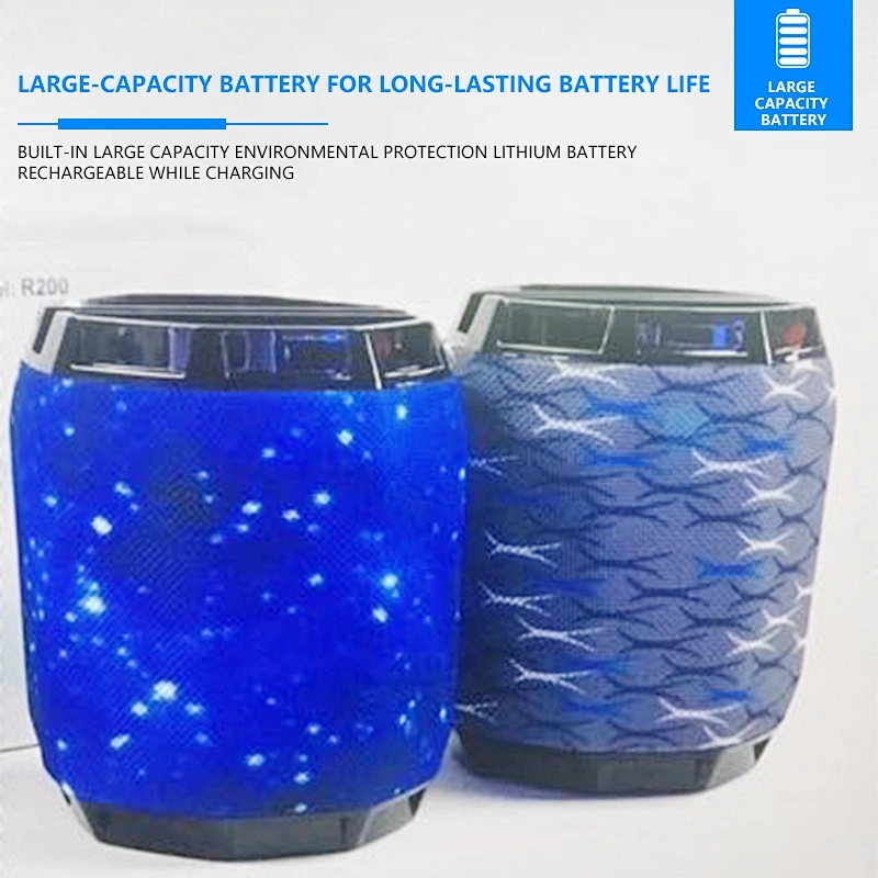 hot oem cheap bluetooth boosted directional mini speaker lamp with LED colorful lights