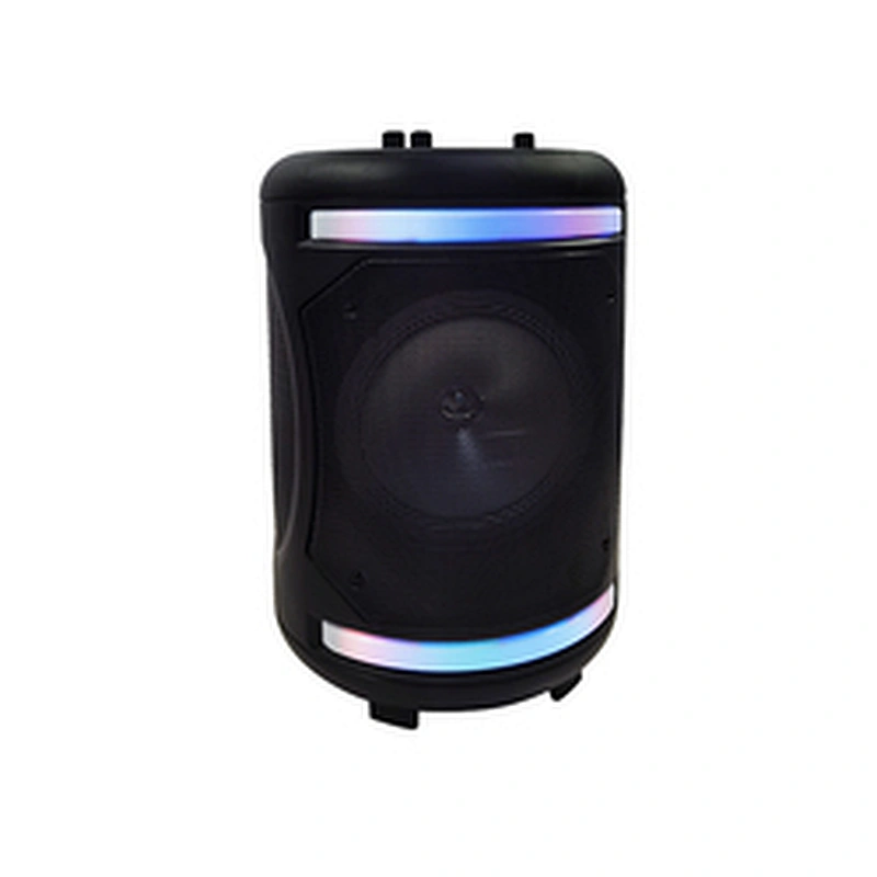 ibastek portable plastic trolley woofer dj wireless stereo bluetooth speaker