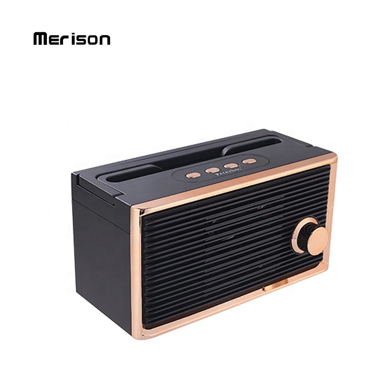 New arrivals plastic mini TWS retro fm radio wireless bluetooth speaker