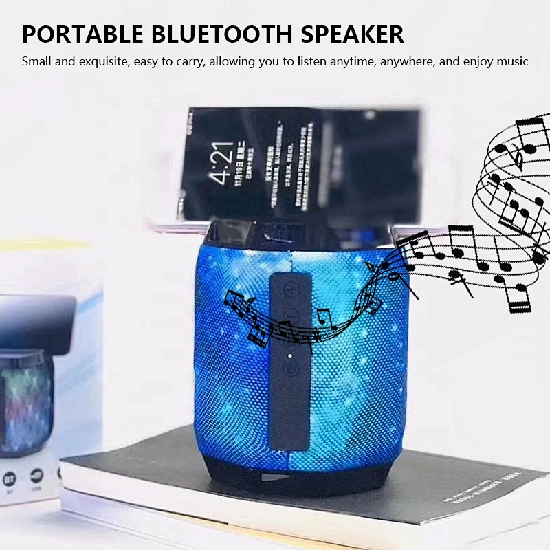 hot oem cheap bluetooth boosted directional mini speaker lamp with LED colorful lights