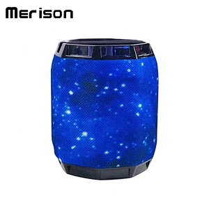 hot oem cheap bluetooth boosted directional mini speaker lamp with LED colorful lights