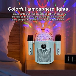 New Tws Creative Wireless Speaker Led Colorful Lights Atmosphere Star Christmas Gift Bluetooth Speaker