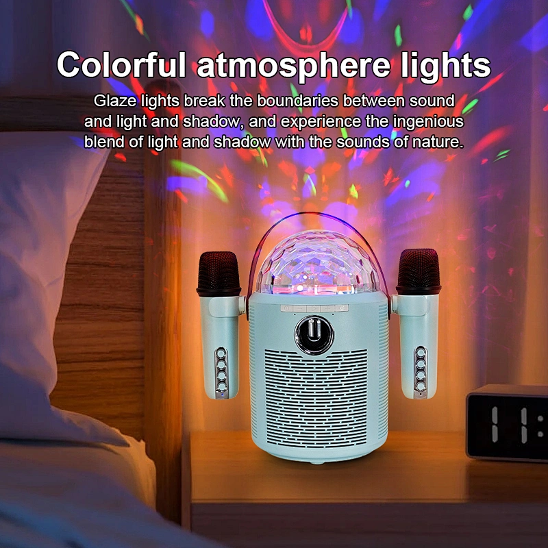New Tws Creative Wireless Speaker Led Colorful Lights Atmosphere Star Christmas Gift Bluetooth Speaker