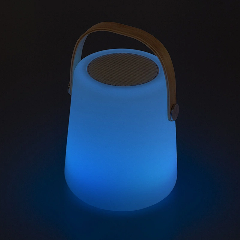 High Quality Outdoor Camping Multifunctional Portable Colorful Speaker Light Bedside Stereo Sound Surround Speaker Light