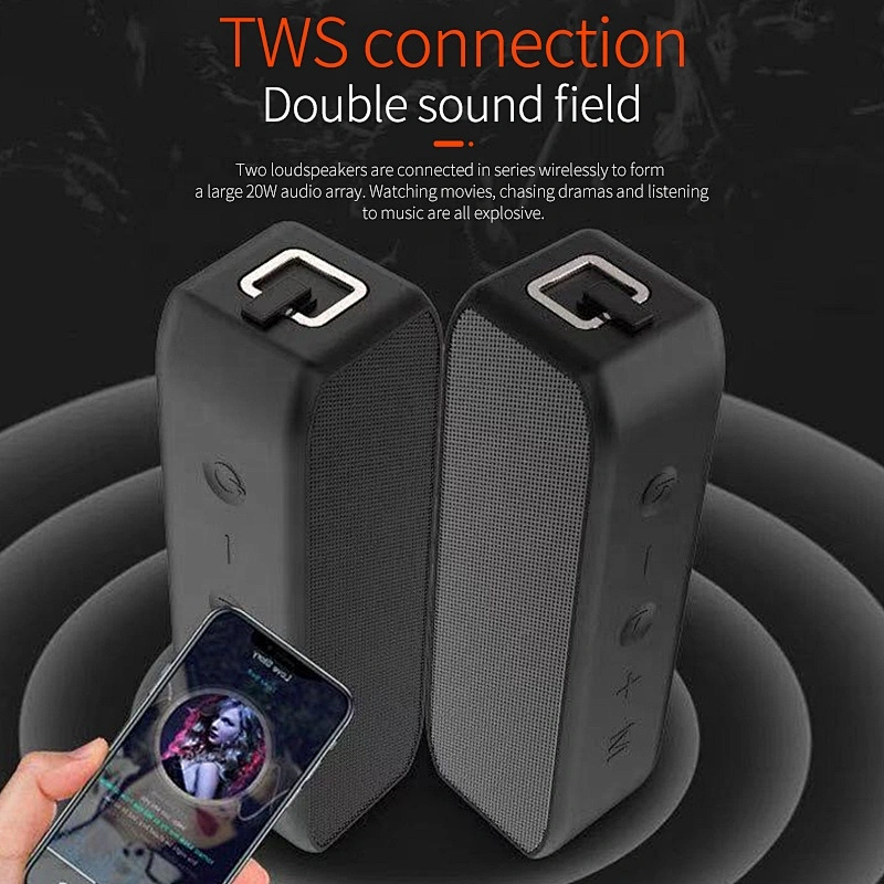 Portable Outdoor Stereo 10w Underwater Waterproof Wireless ipx-7 Bluetooth Speaker
